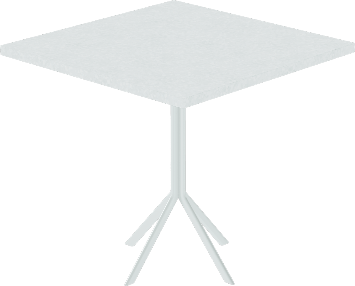 Quadro Cafe Table – 80cm Square - Green Loop Global