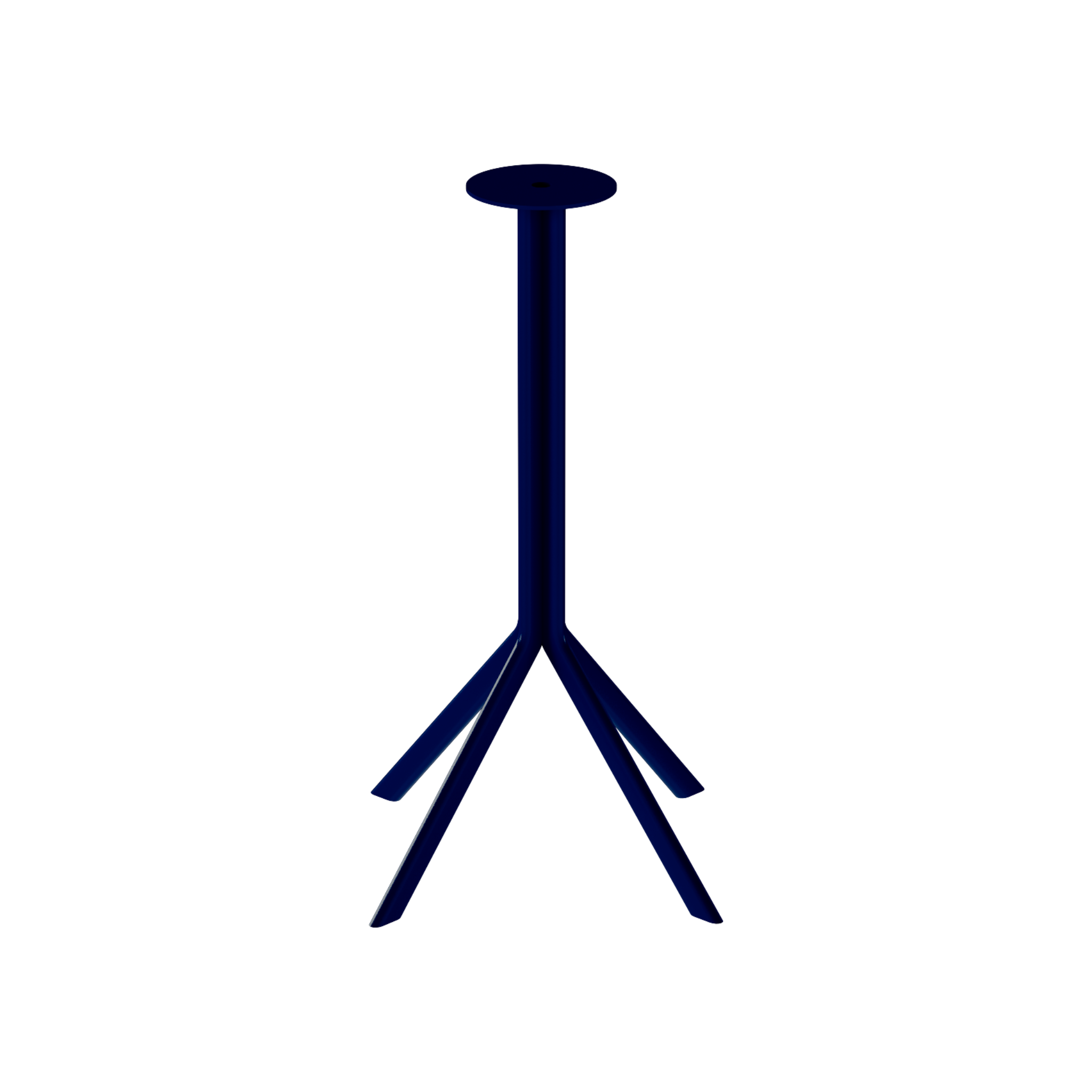 Quadro Café Table Base – Blue