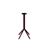 Quadro Café Table Base – Burgundy