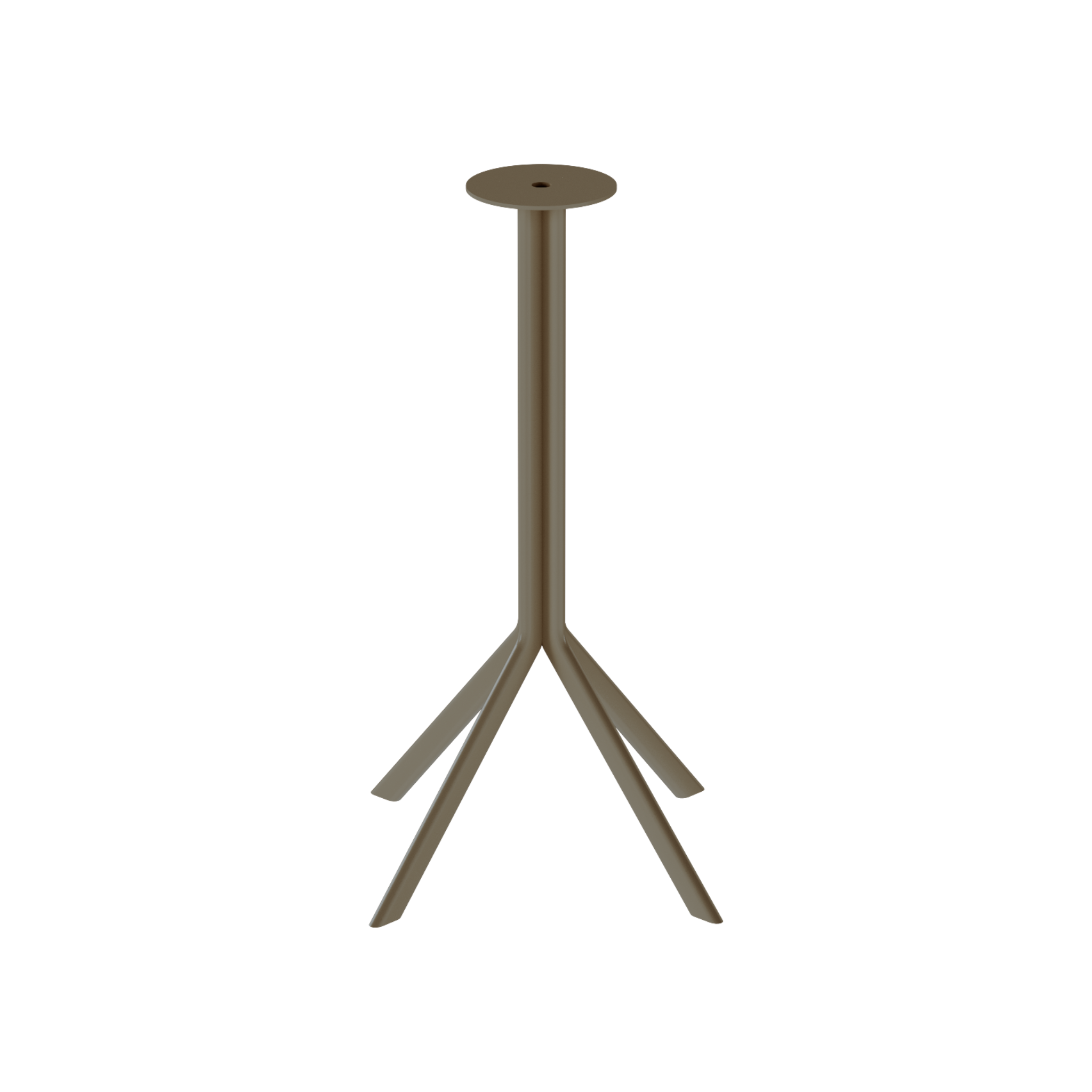 Quadro Café Table Base – Taupe