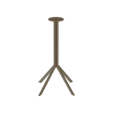 Quadro Café Table Base – Taupe