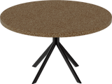 Quadro Coffee Table – 80cm Round – Black / Grano Natural