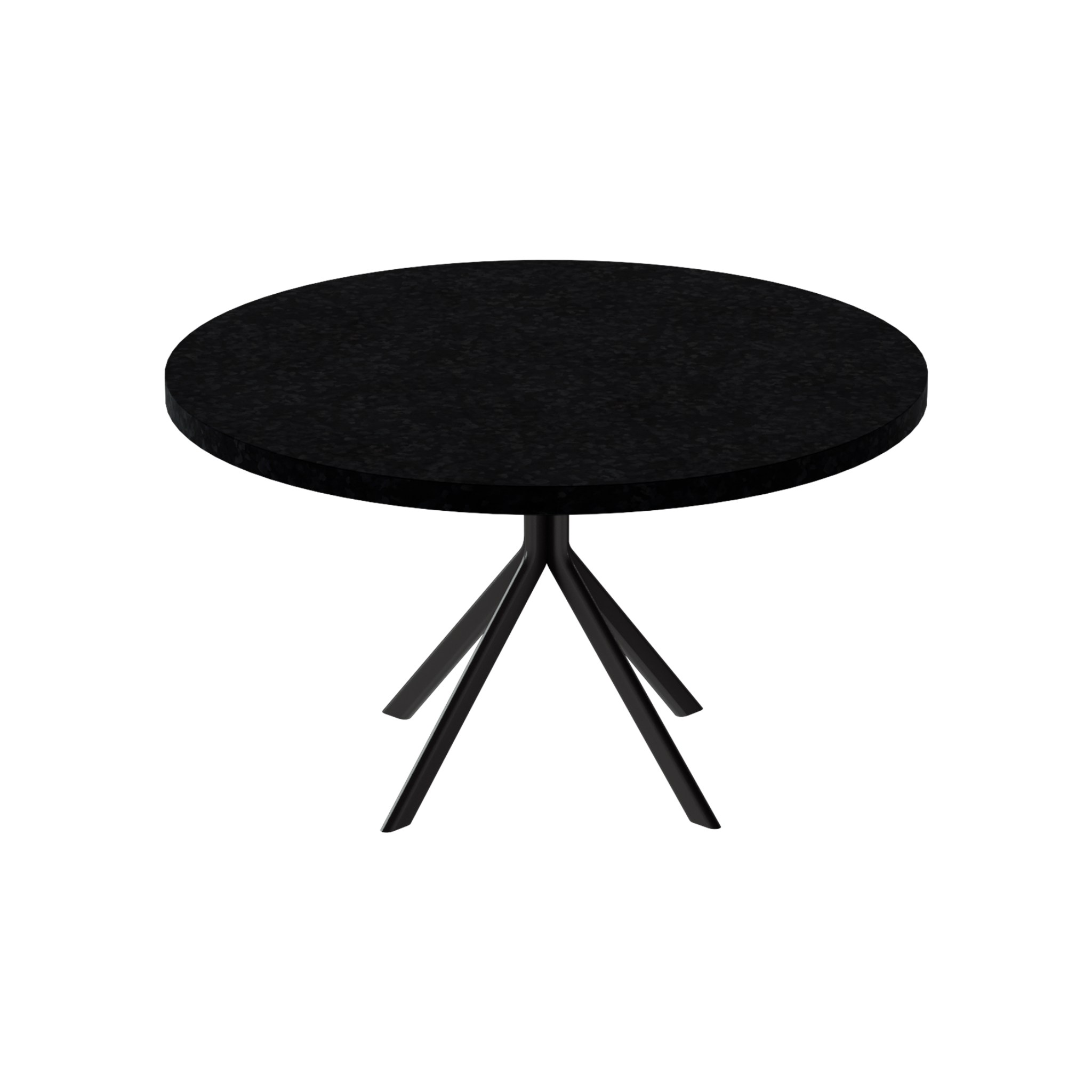 Quadro Coffee Table – 80cm Round – Black / Black Onyx Dapple