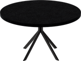 Quadro Coffee Table – 80cm Round – Black / Black Onyx Dapple