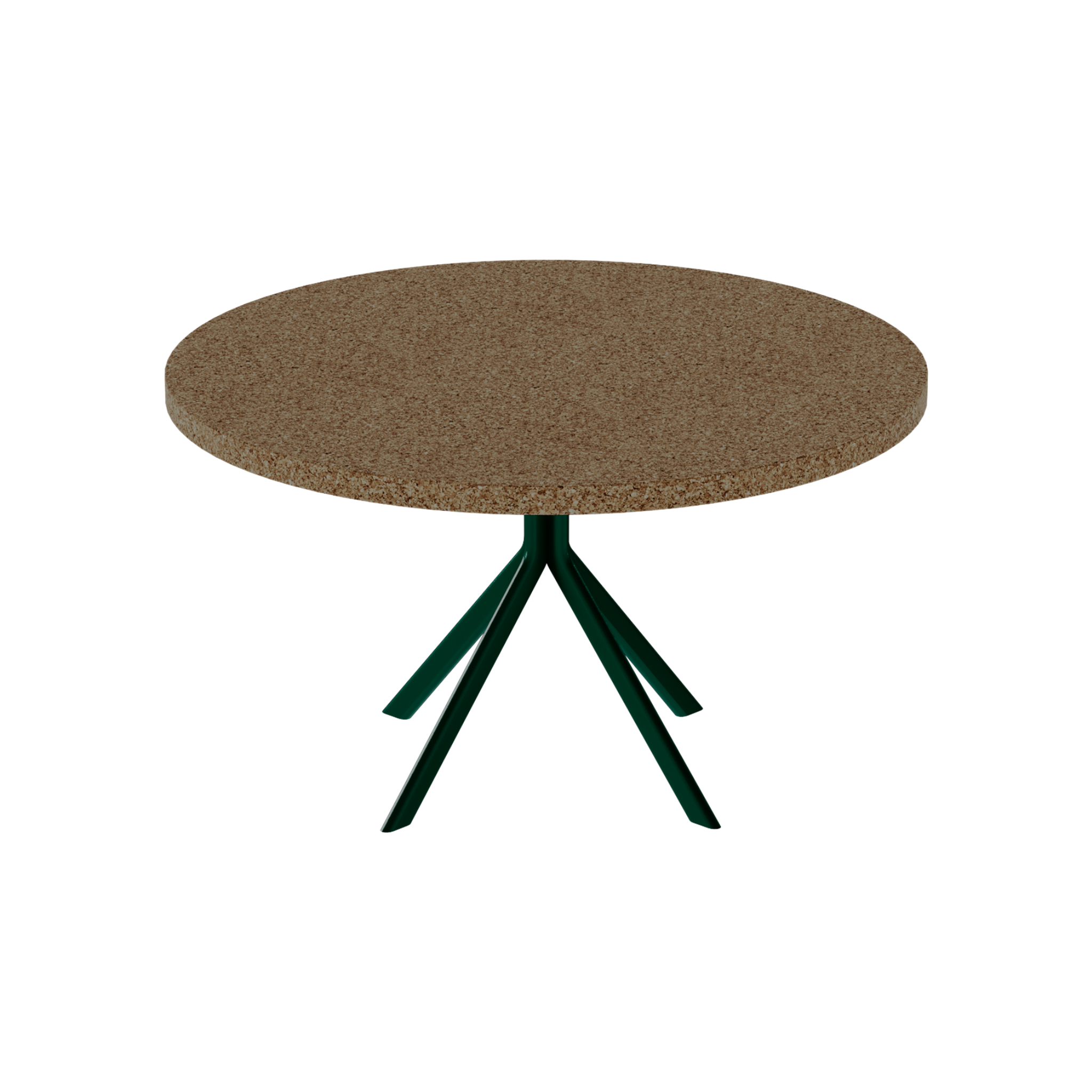 Quadro Coffee Table – 80cm Round – Green / Grano Natural