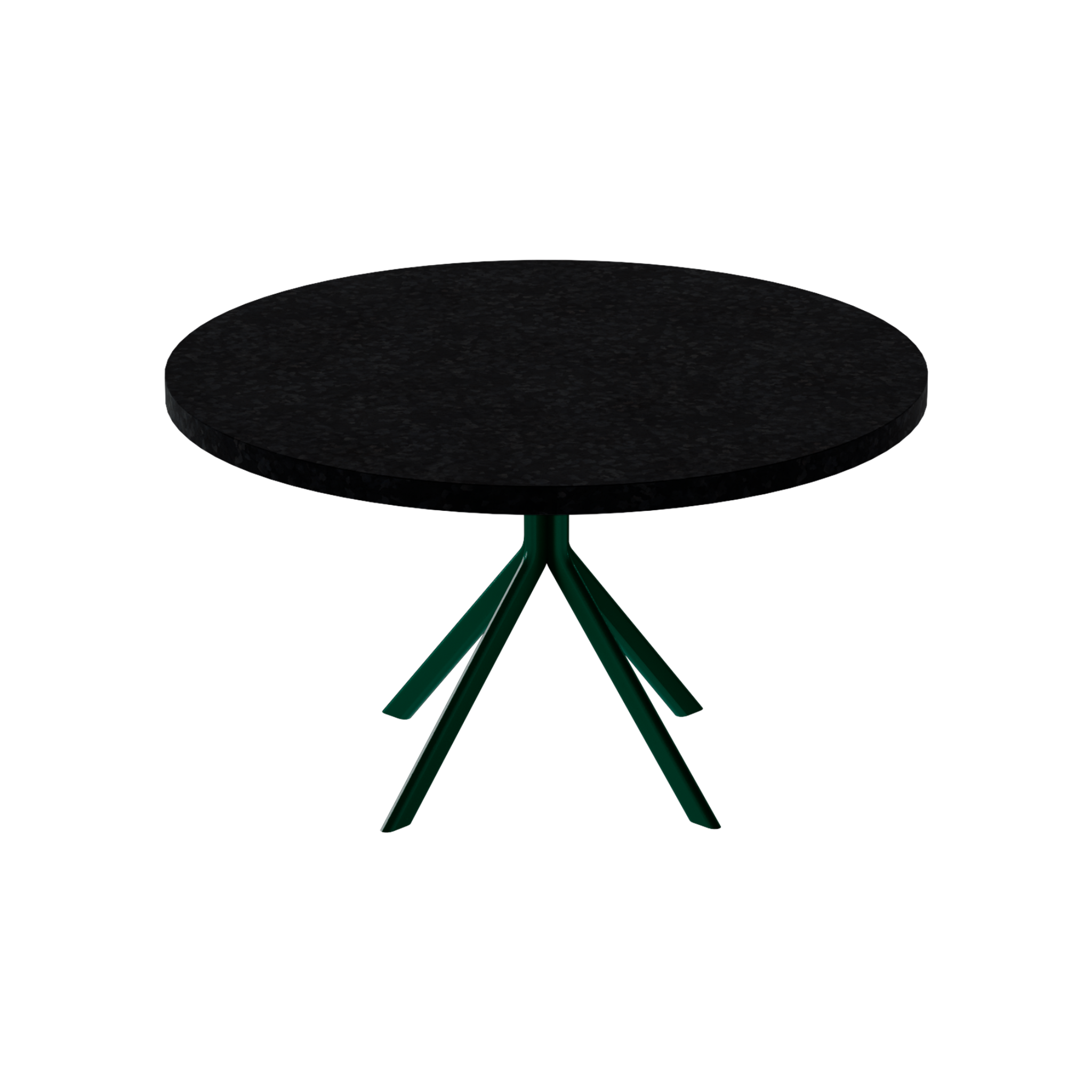 Quadro Coffee Table – 80cm Round – Green / Black Onyx Dapple