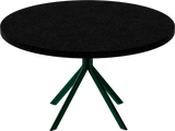 Quadro Coffee Table – 80cm Round – Green / Black Onyx Dapple