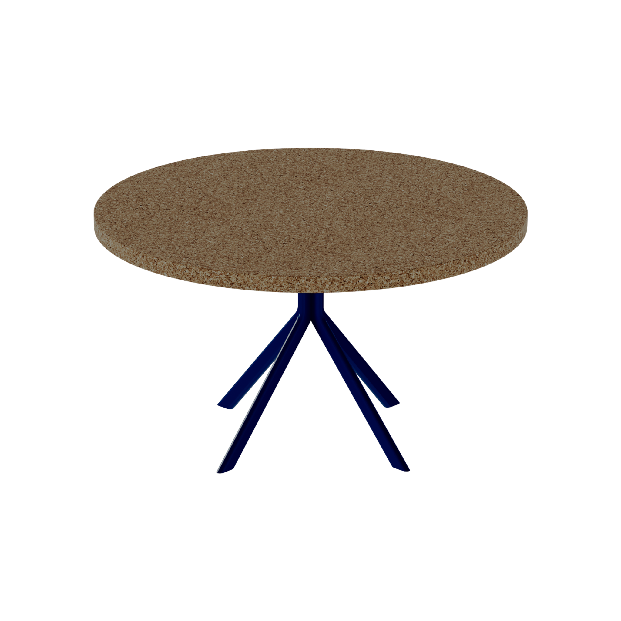 Quadro Coffee Table – 80cm Round – Navy / Grano Natural
