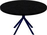 Quadro Coffee Table – 80cm Round – Navy / Black Onyx Dapple