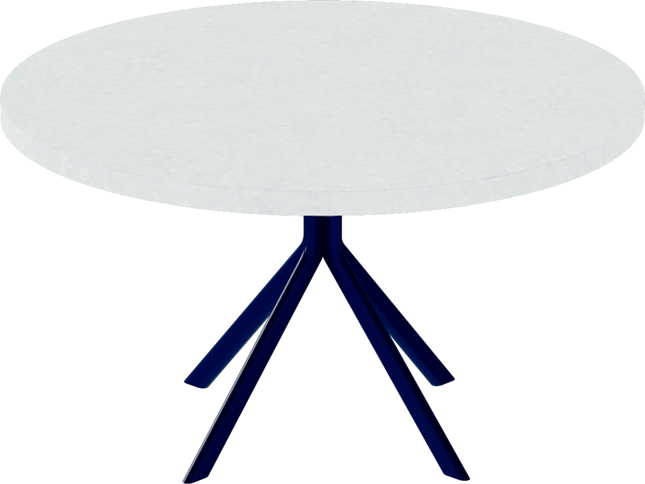 Quadro Coffee Table – 80cm Round – Navy / White Chalk Dapple