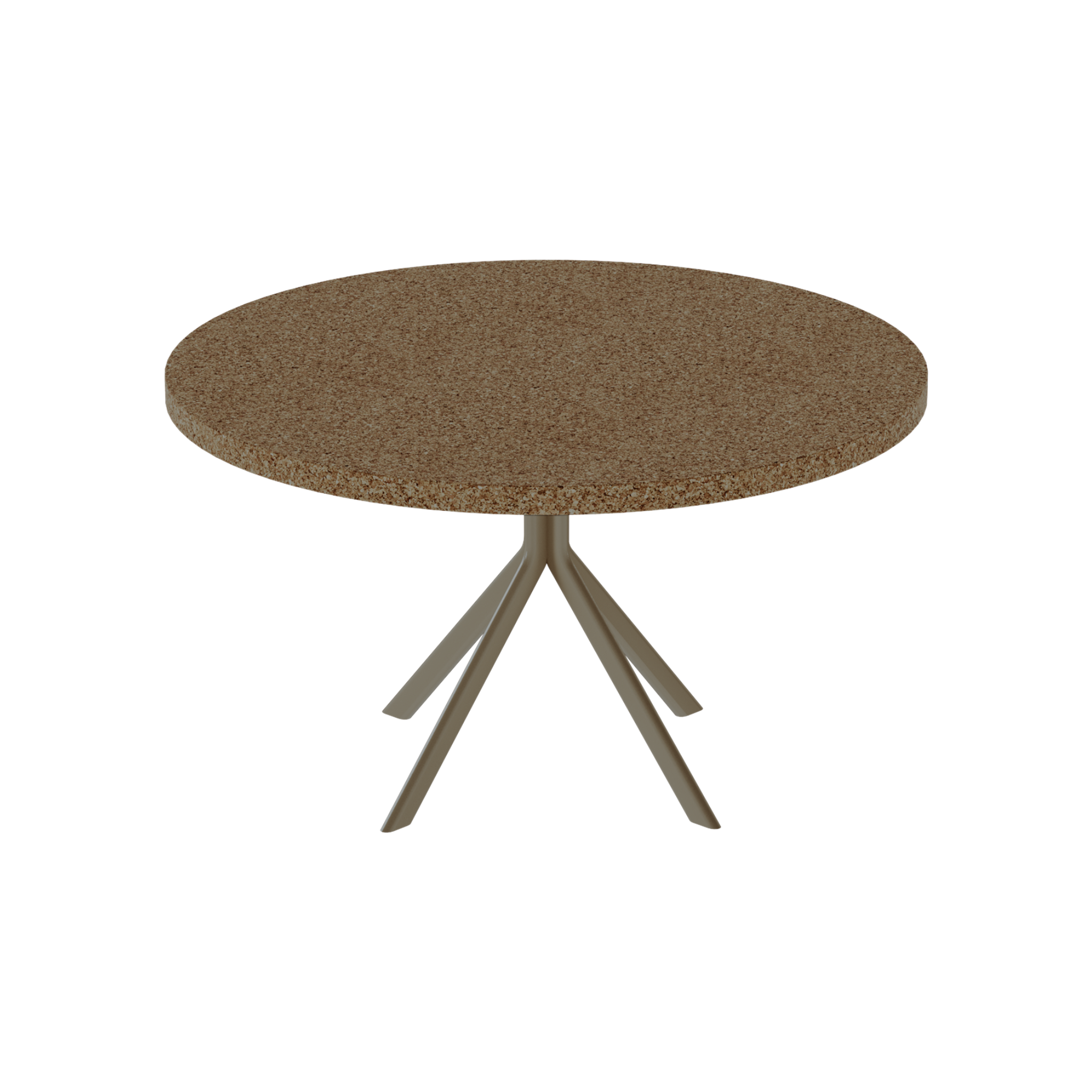 Quadro Coffee Table – 80cm Round – Taupe / Grano Natural