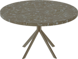 Quadro Coffee Table – 80cm Round – Taupe / Taupe Dapple