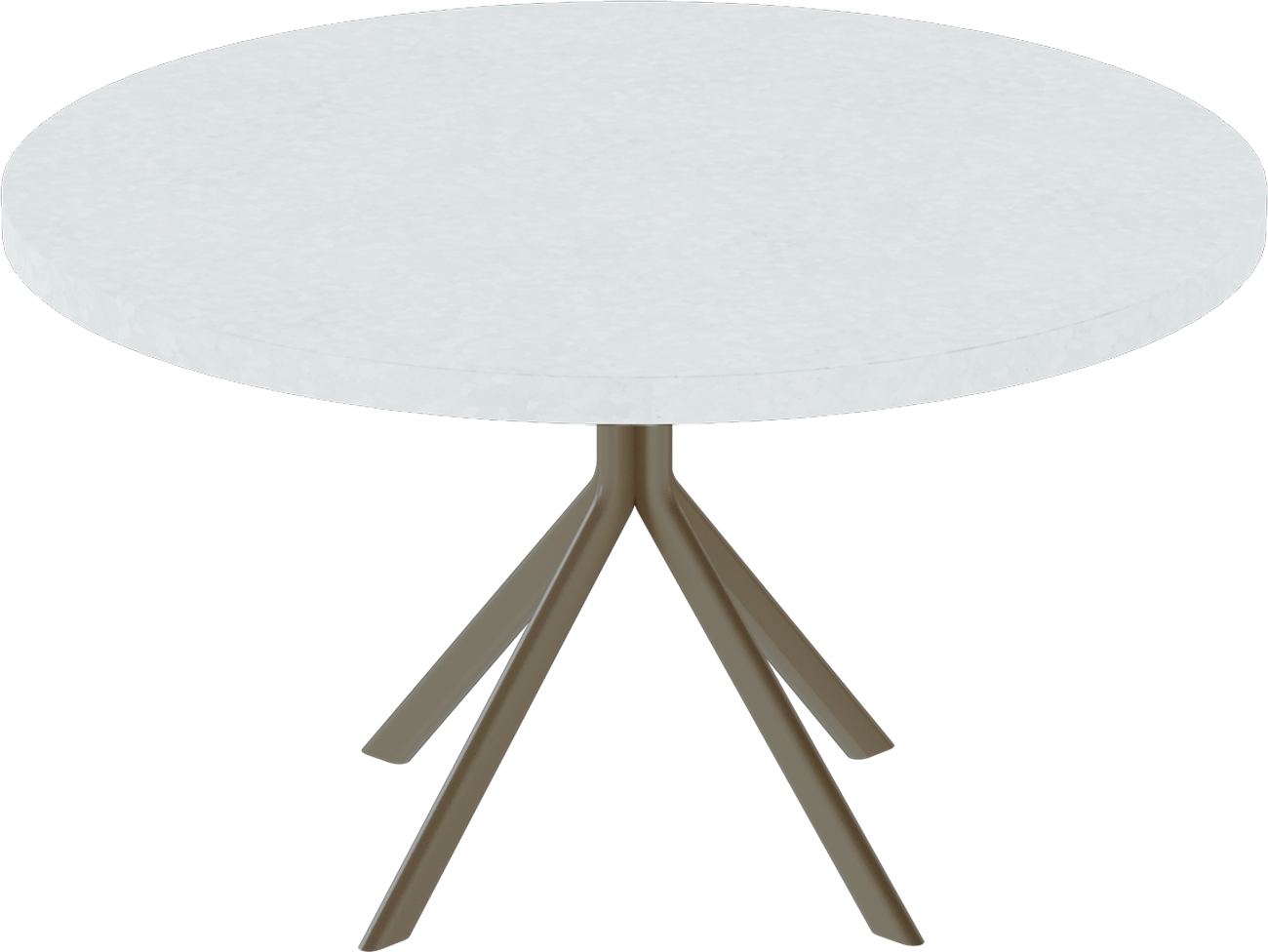 Quadro Coffee Table – 80cm Round – Taupe / White Chalk Dapple
