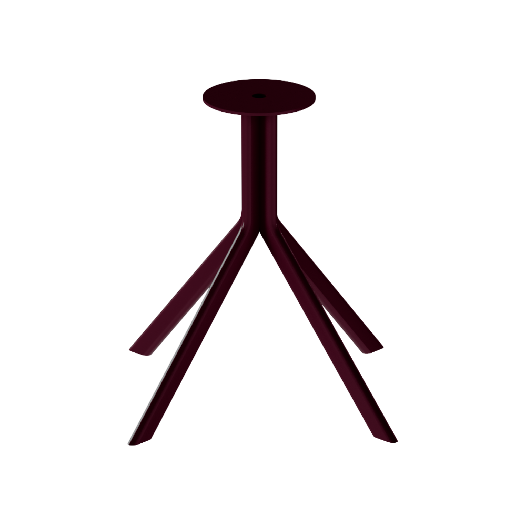 Quadro Coffee Table Base – Burgundy