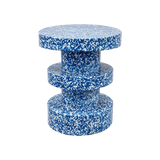 Rolo Outdoor Side Table – Blue Speckle