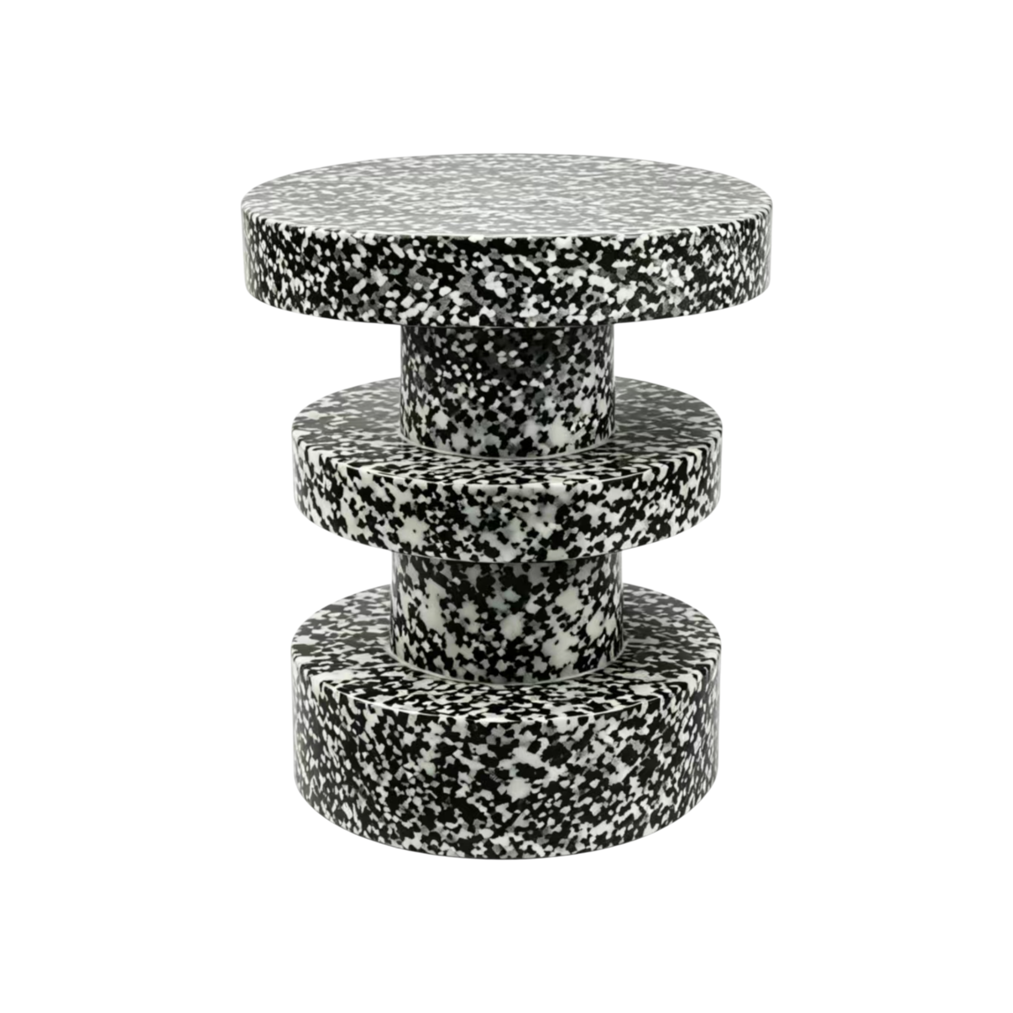 Rolo Outdoor Side Table – Salt & Pepper