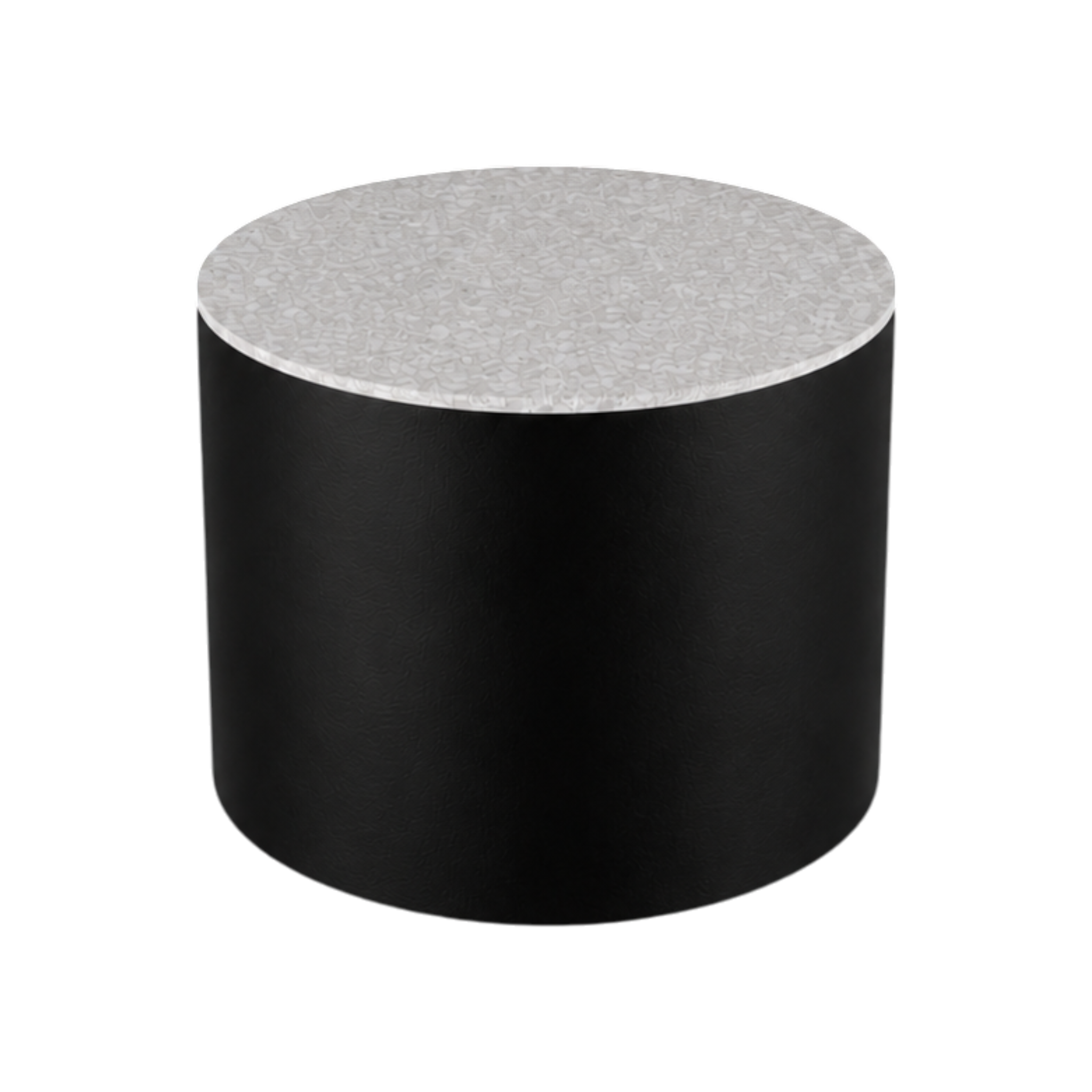 Round Plinth 400 – H500 – Black / Replene White
