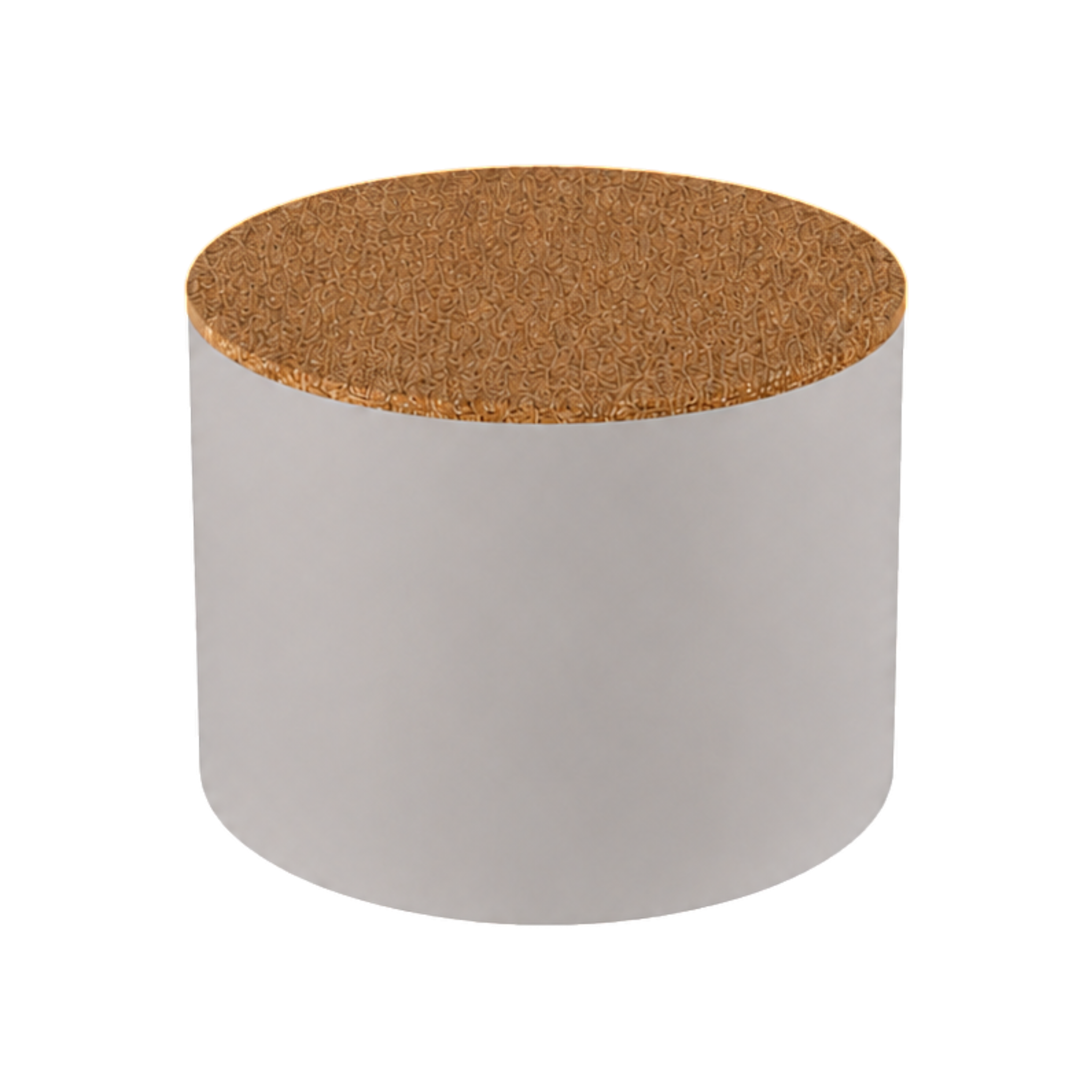 Round Plinth 400 – H500 – White / Grano Natural