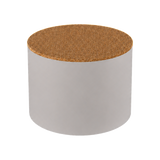 Round Plinth 400 – H500 – White / Grano Natural