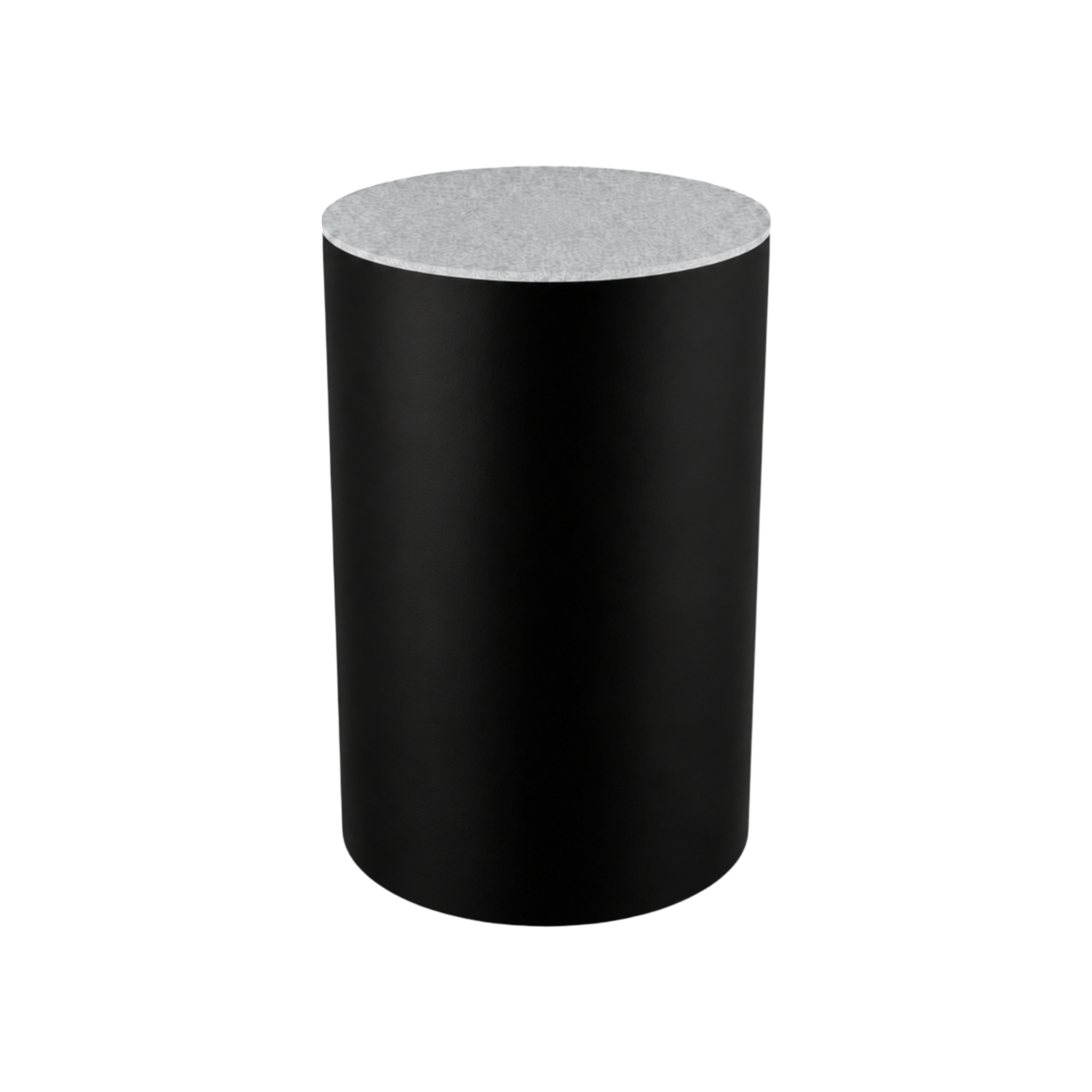 Round Plinth 400 – H750 – Black / Replene White