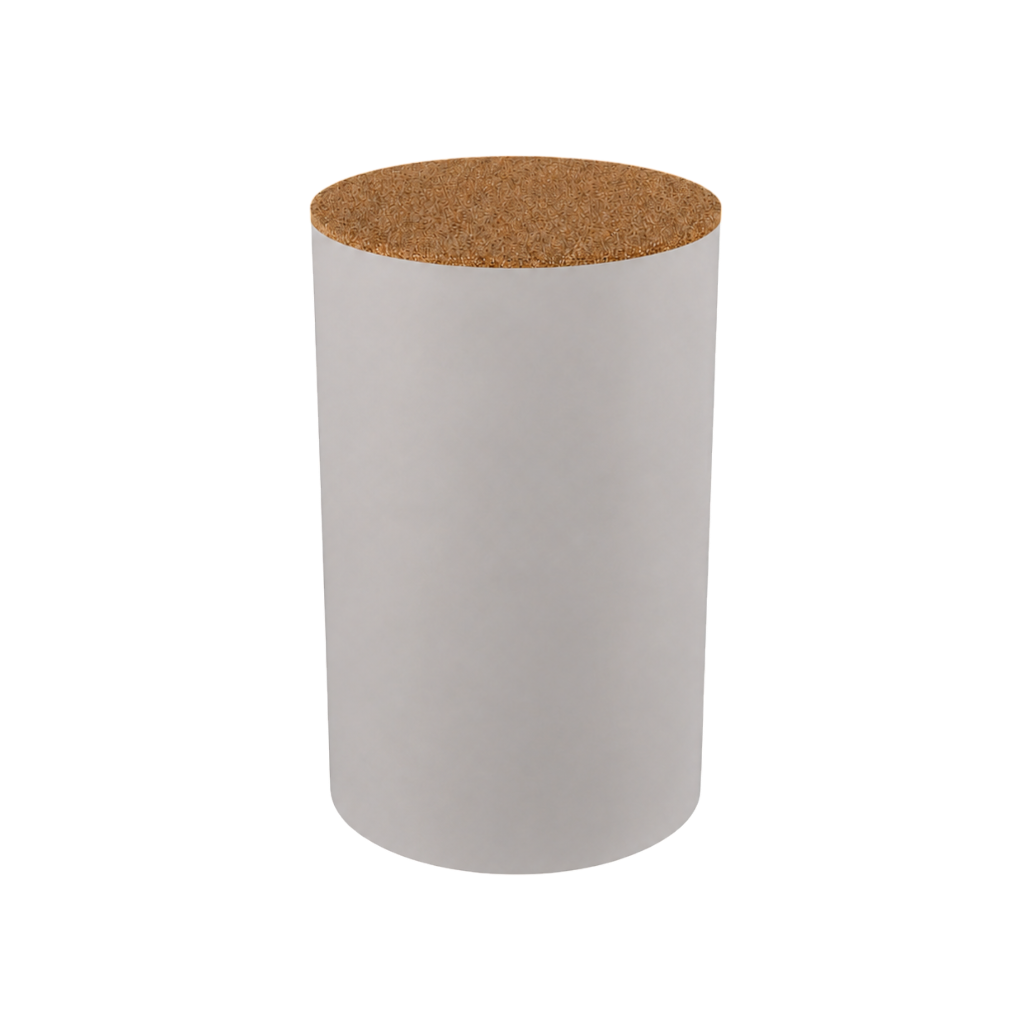 Round Plinth 400 – H750 – White / Grano Natural