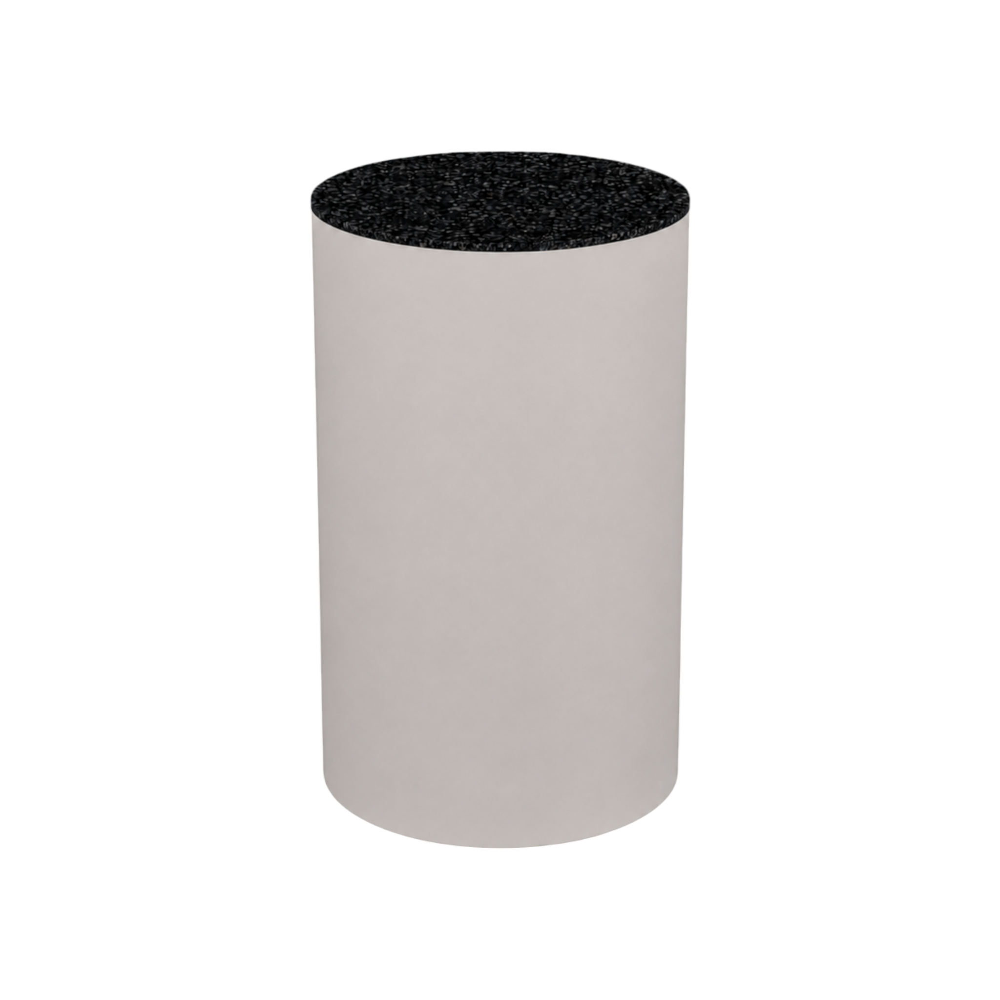 Round Plinth 400 – H750 – White / Replene Black
