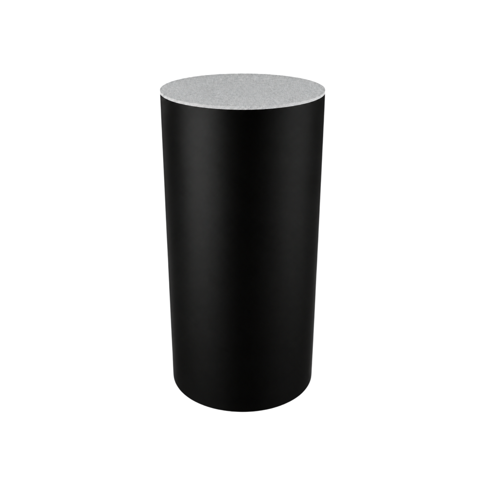 Round Plinth 600 – H1000 – Black / Replene White