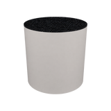 Round Plinth 600 – H500 – White / Replene Black