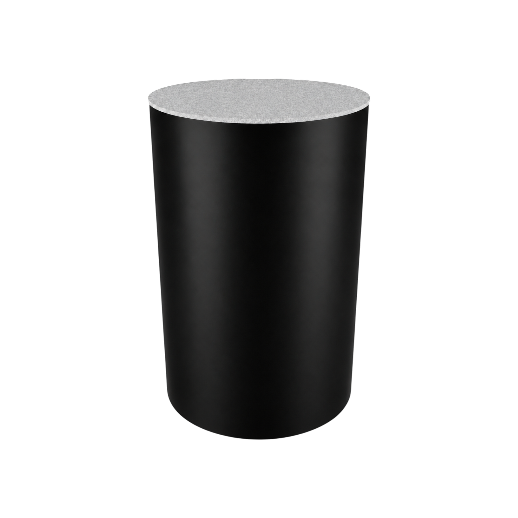 Round Plinth 600 – H750 – Black / Replene White