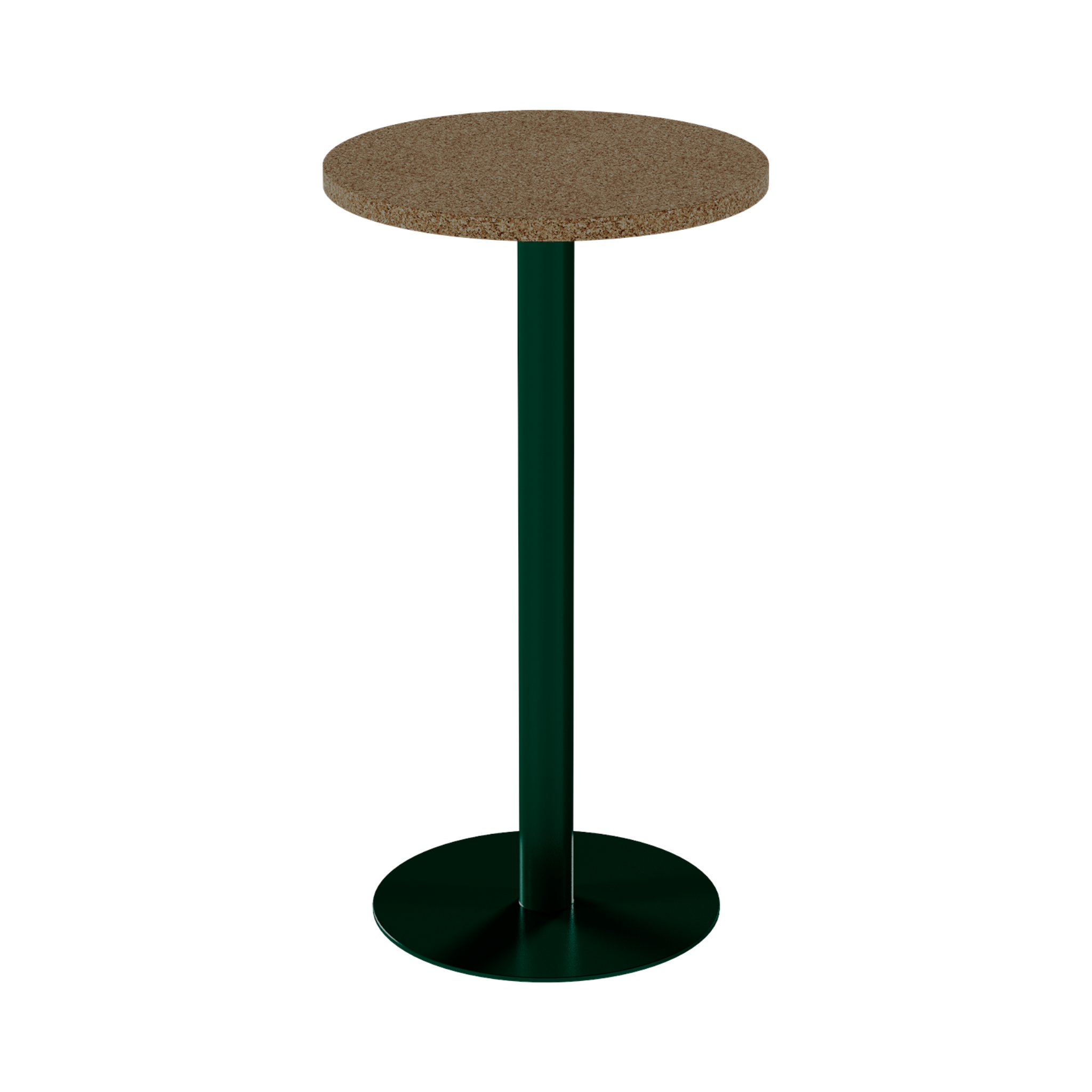 Solis Bar Table – 60cm Round – Green / Grano Natural