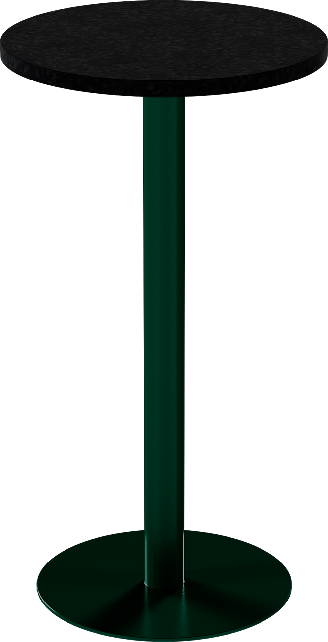 Solis Bar Table – 60cm Round – Green / Black Onyx Dapple