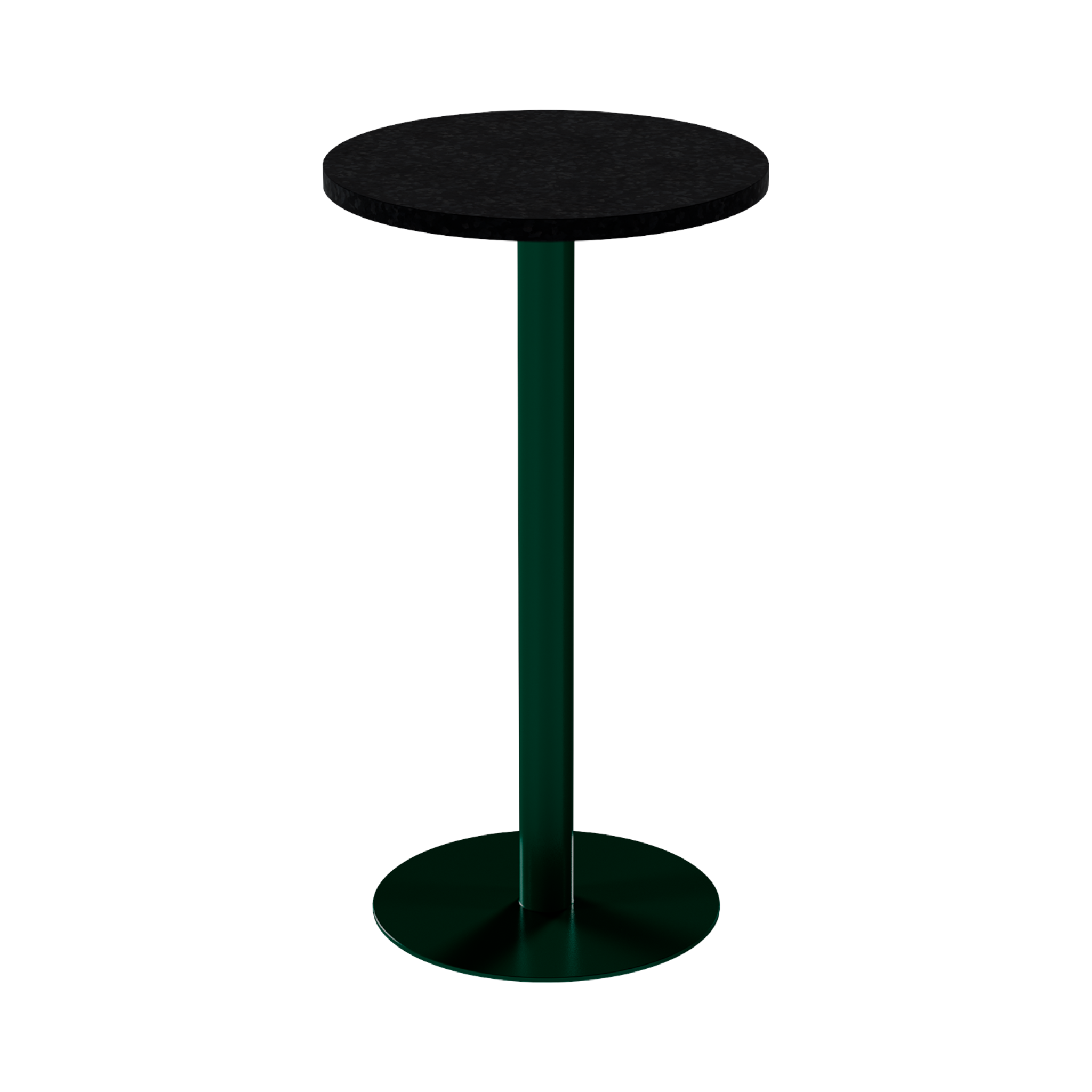 Solis Bar Table – 60cm Round – Green / Black Onyx Dapple
