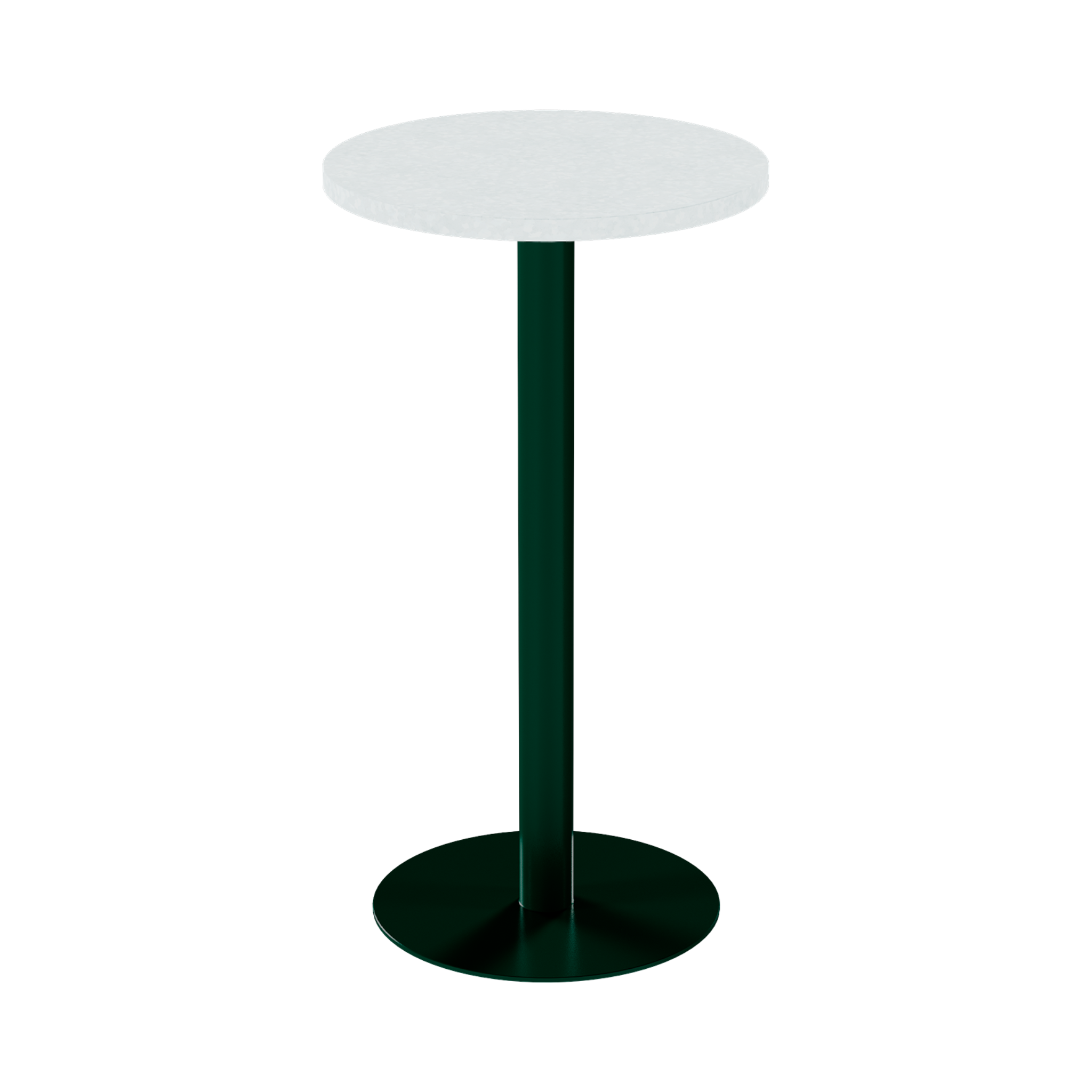 Solis Bar Table – 60cm Round – Green / White Chalk Dapple