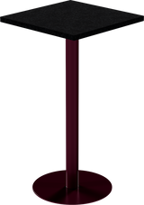 Solis Bar Table – 60cm Square – Burgundy / Black Onyx Dapple