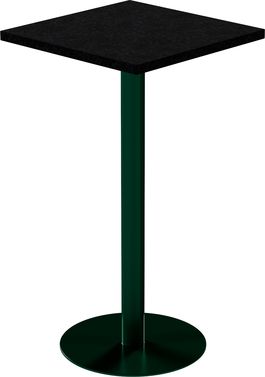 Solis Bar Table – 60cm Square – Green / Black Onyx Dapple