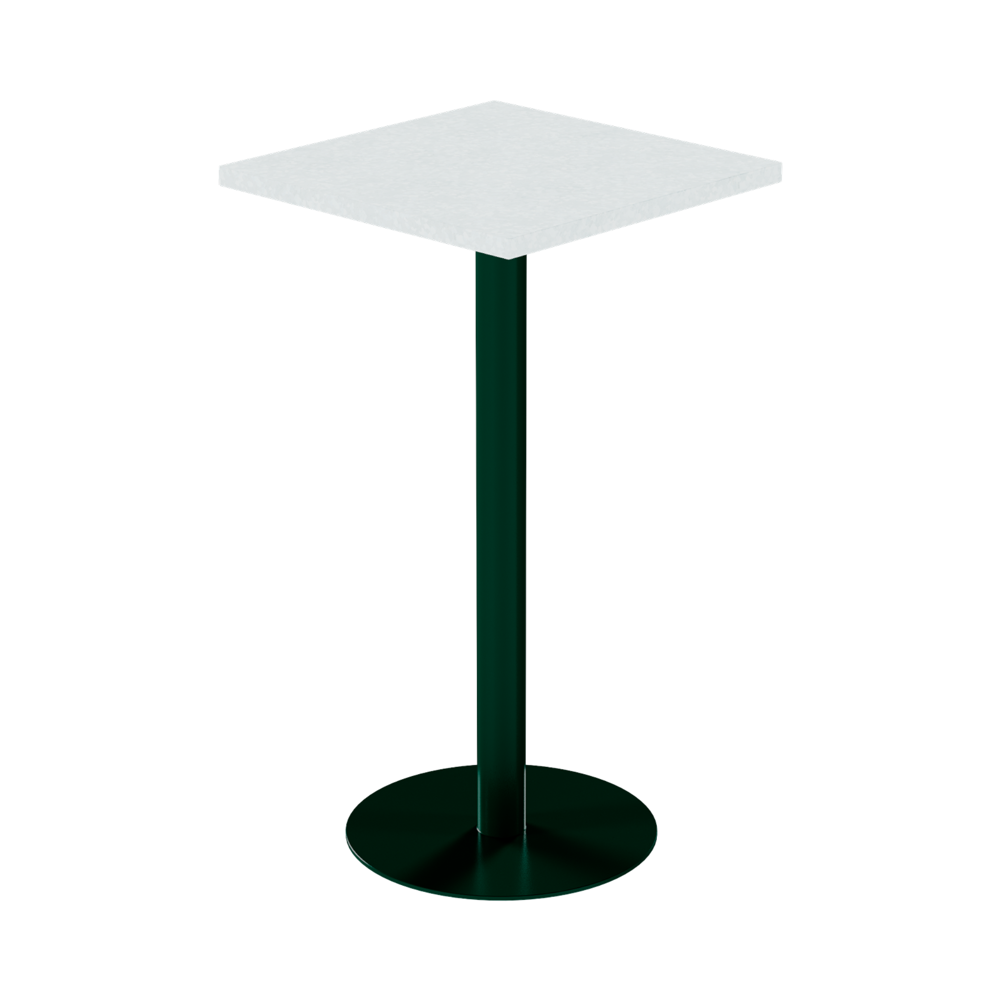 Solis Bar Table – 60cm Square – Green / White Chalk Dapple