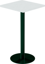 Solis Bar Table – 60cm Square – Green / White Chalk Dapple