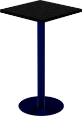 Solis Bar Table – 60cm Square – Navy / Black Onyx Dapple