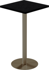 Solis Bar Table – 60cm Square – Taupe / Black Onyx Dapple