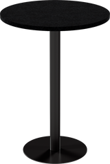 Solis Bar Table – 80cm Round – Black / Black Onyx Dapple