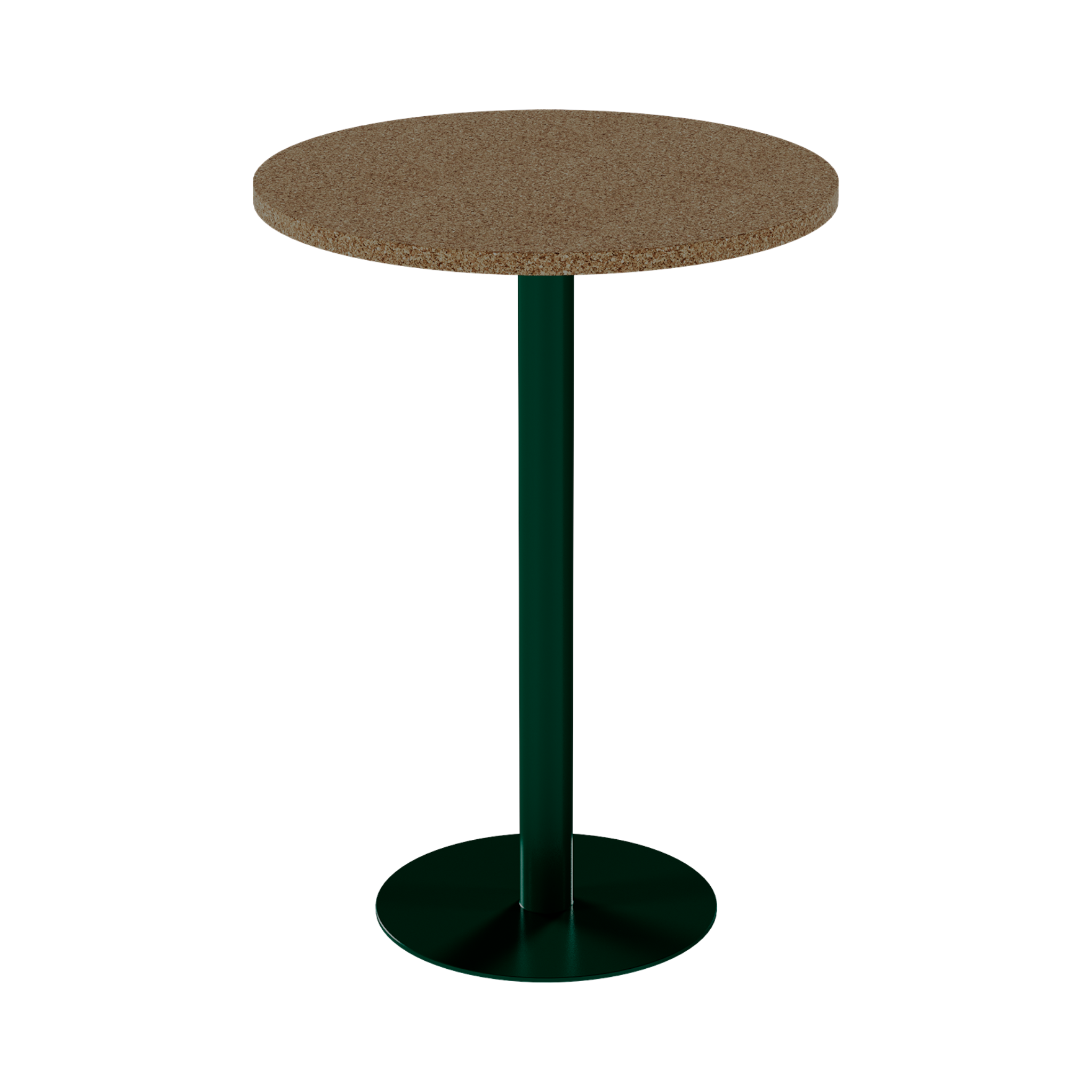 Solis Bar Table – 80cm Round – Green / Grano Natural