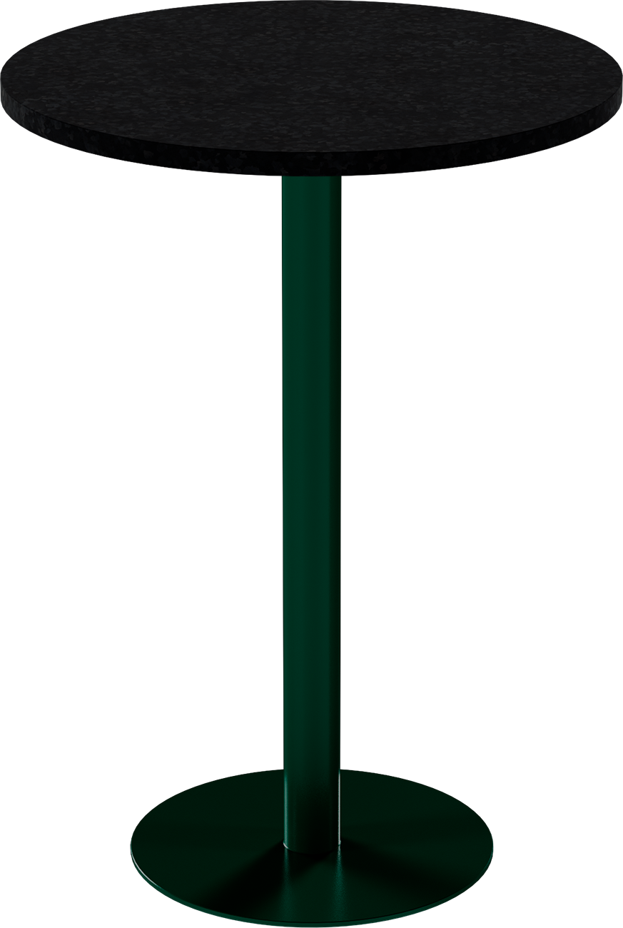 Solis Bar Table – 80cm Round – Green / Black Onyx Dapple