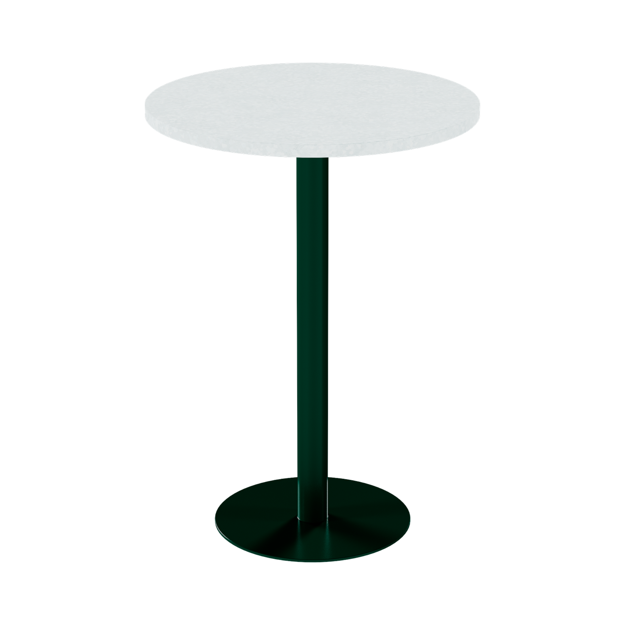 Solis Bar Table – 80cm Round – Green / White Chalk Dapple