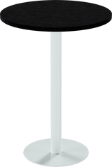 Solis Bar Table – 80cm Round – White / Black Onyx Dapple