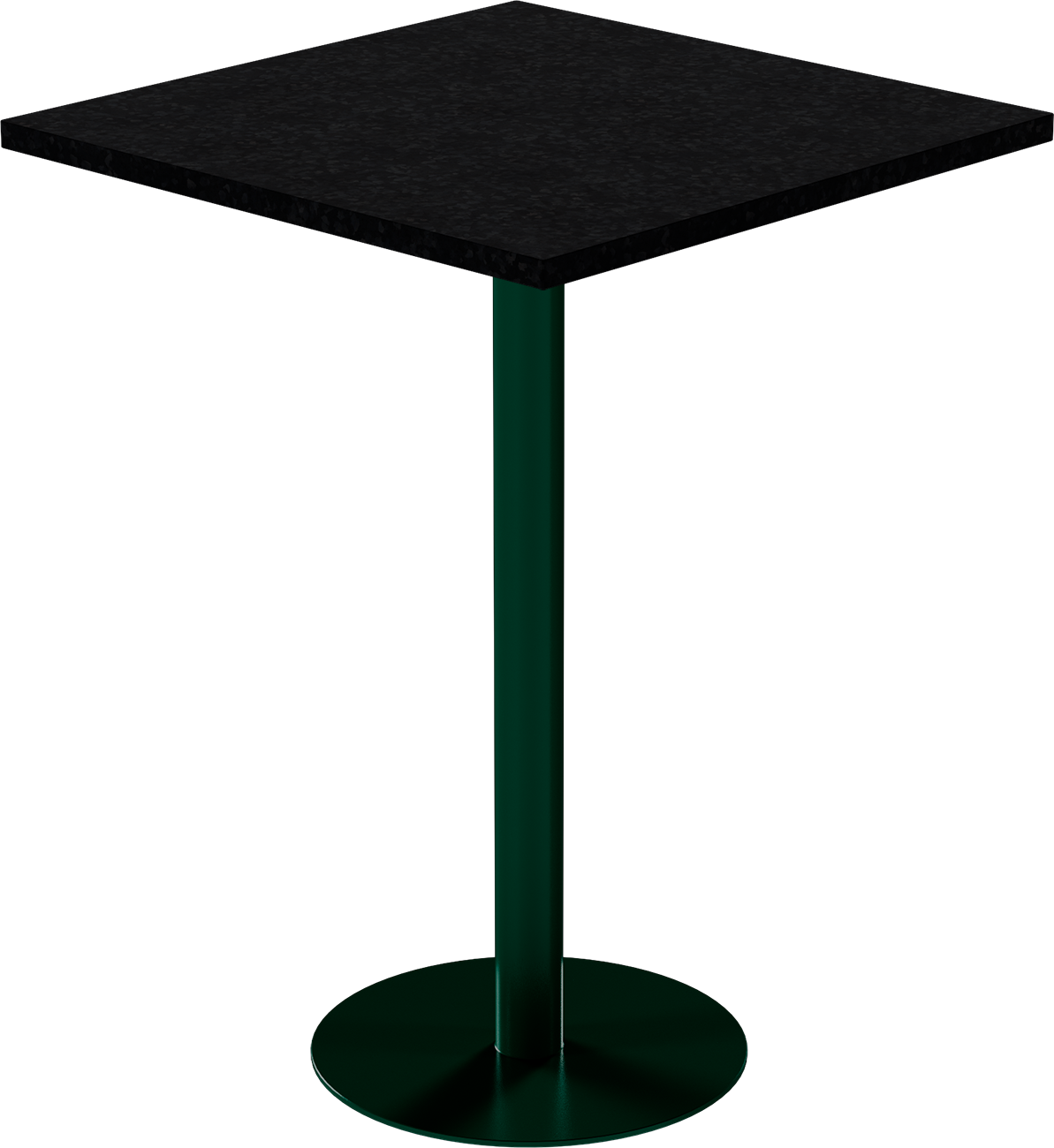 Solis Bar Table – 80cm Square – Green / Black Onyx Dapple