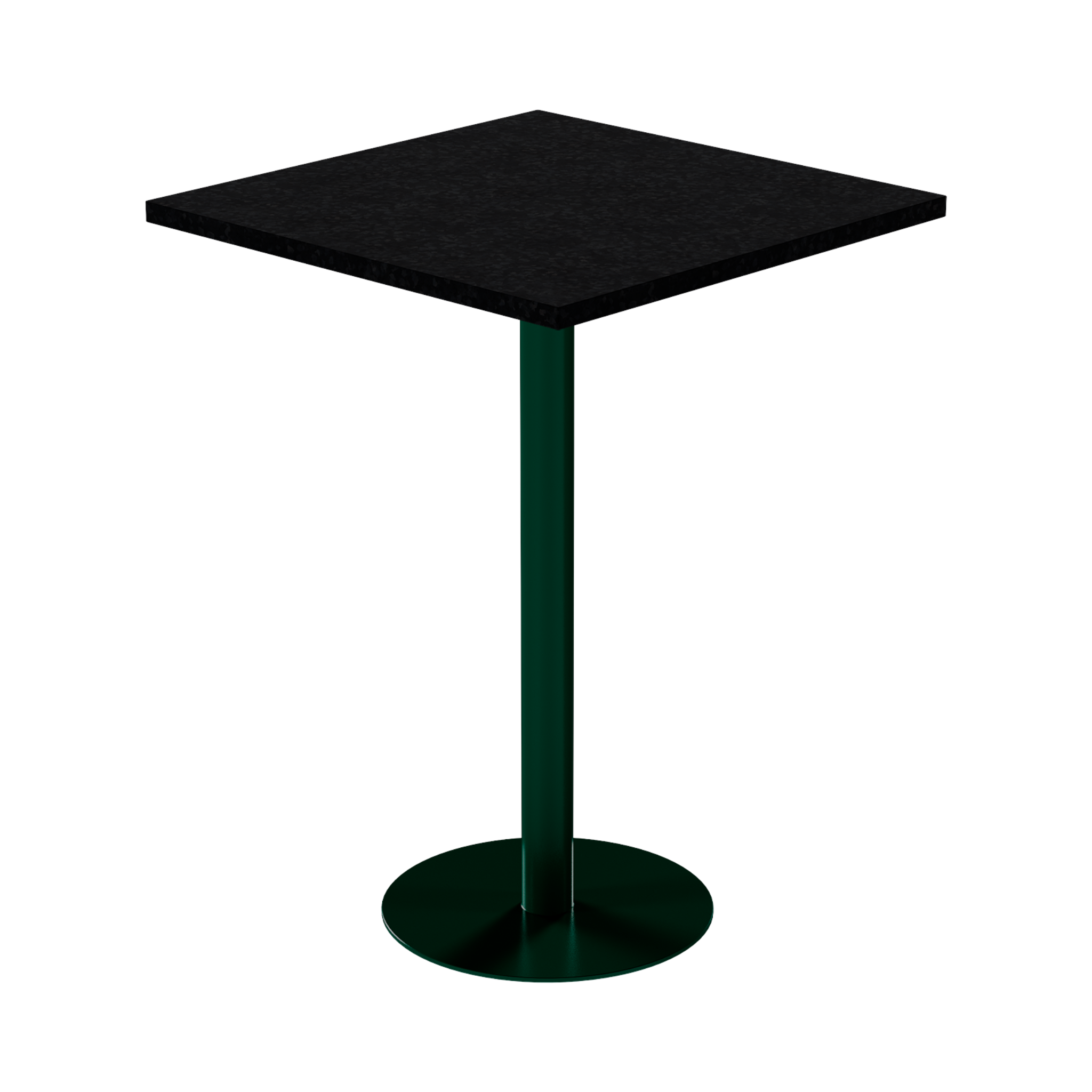 Solis Bar Table – 80cm Square – Green / Black Onyx Dapple