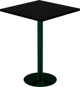Solis Bar Table – 80cm Square – Green / Black Onyx Dapple
