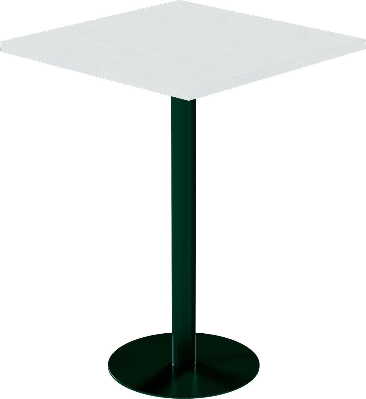 Solis Bar Table – 80cm Square – Green / White Chalk Dapple