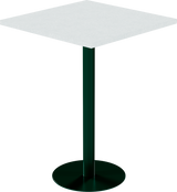 Solis Bar Table – 80cm Square – Green / White Chalk Dapple