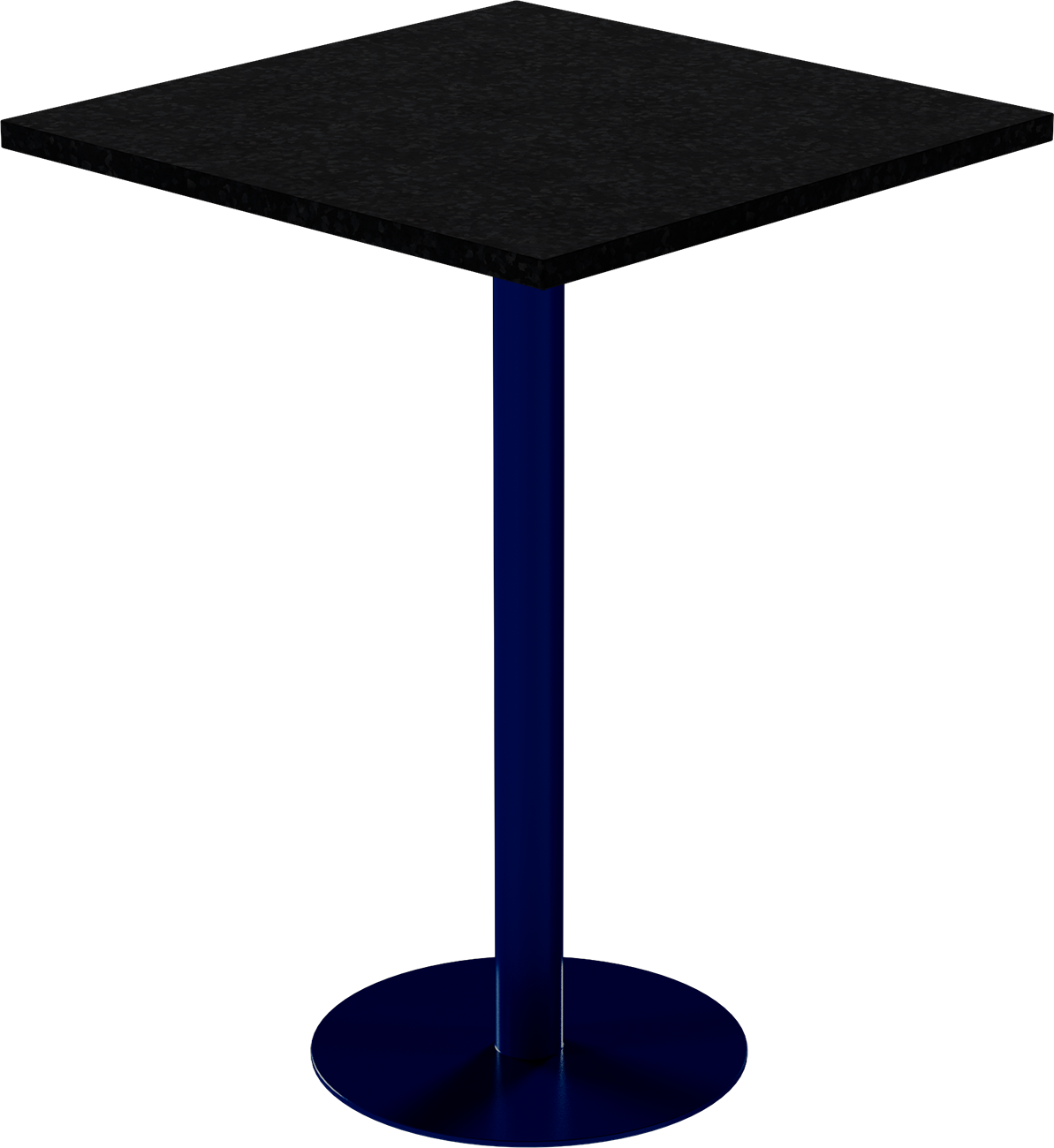 Solis Bar Table – 80cm Square – Navy / Black Onyx Dapple